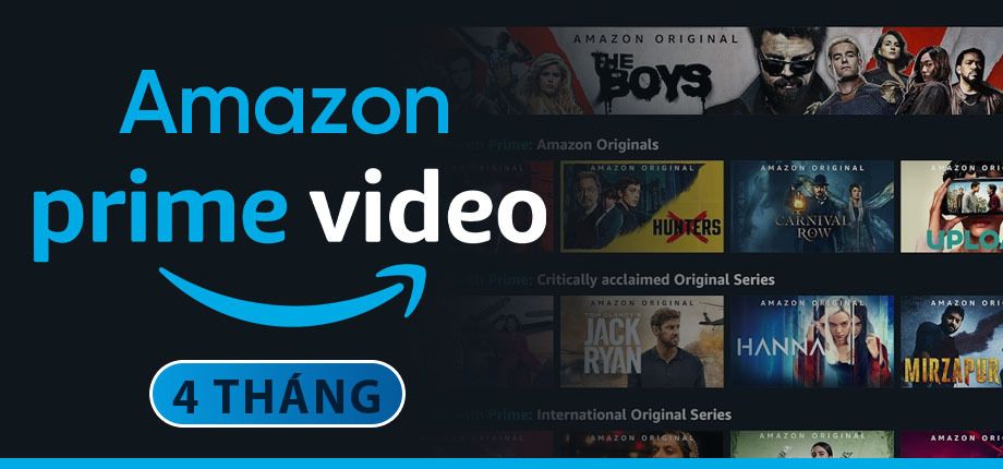 Amazon Prime Video 4 tháng - Tài khoản 